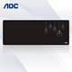 AOC電競游戲長款鼠標墊超大號 800*300*3mm加厚鎖邊辦公鍵盤電腦書桌墊M110點亮 黑色