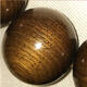 桓宇府金絲楠木手串四川小葉楨楠水波紋陰沉木烏黃綠料佛珠手鏈男 15mm黃料