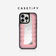CASETIFY 粉色標(biāo)語(yǔ) 鏡面磁吸手機(jī)殼 適用于 iPhone 16 pro max 銀鏡黑框Magsafe