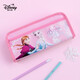 迪士尼（Disney）小學(xué)生筆袋大容量?jì)和P盒收納袋鉛筆盒文具盒帆布袋大容量文具袋盒子鉛筆袋生日禮物伴手禮 冰雪奇緣/粉色