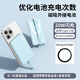 馬拉松【3C認(rèn)證】磁吸有線外掛電池自帶線背夾電池超薄小巧充電寶20W快充移動(dòng)電源外接電池適用蘋(píng)果小米 【藍(lán)色C線+蘋(píng)果L轉(zhuǎn)接頭】?jī)?yōu)化充電次數(shù)丨超薄握感 5000mAh
