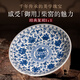 劉建鋒窯瓷貝貝景德鎮(zhèn)永樂(lè)青花纏枝蓮純手工壺承陶瓷茶盤(pán)茶托圓形茶臺(tái)茶具 劉建鋒窯柴窯永樂(lè)青花纏枝蓮壺承