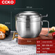 CCKO 快餐杯304不銹鋼加厚保溫泡面碗泡面杯帶蓋宿舍學(xué)生便當盒快餐盒 不銹鋼雙層快餐杯 1600ml