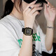 聚利時(shí)（Julius）手表女多巴胺禮物學(xué)生運動(dòng)夜光橡膠防水石英腕表黑金色JA-1491G