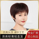 艾妮婭假發(fā)女自然全頭套真人發(fā)絲短直發(fā)中老年媽媽女士真發(fā)套 自然黑 短發(fā) 進(jìn)口高溫絲【均碼】送五件套