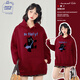 JEANSWEST CLUB真維斯連帽衛(wèi)衣女加厚休閑春秋女生外套簡約休閑寬松帽衫