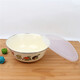 華科搪瓷碗湯盆搪瓷盆不銹鋼包邊碗攪拌碗打雞蛋碗湯碗飯碗小盆水果盆 2個(gè)裝蘑菇 16CM包邊小碗帶蓋
