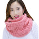 珥妃韓版毛線(xiàn)圍巾套頭圍脖女冬天脖套韓國秋冬季加厚學(xué)生圍巾圍脖 粉色