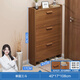 金祿緣鞋柜家用門(mén)口實(shí)木色翻斗省空間中式儲物柜簡(jiǎn)約現代小戶(hù)型鞋架 【三斗單層】實(shí)木色40-17-107 組裝 x 1x1x1cm