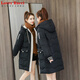 LOVER RUCCI反季中長(zhǎng)款羽絨棉服女韓版寬松棉襖2025年新款冬裝面包服棉衣外套 經(jīng)典黑色 M 100-115斤