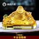 楊氏六喜汽車(chē)擺件彌勒佛車(chē)載高檔琉璃香水座笑佛車(chē)飾保平安佛像車(chē)內裝飾 金蟾琉璃佛【底座款】