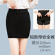 青衣麻相夏季女職業(yè)包裙包臀半身裙短裙工作裙力一步裙黑色群 短款(有安全KU) S(建議75-95斤)