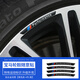 CHIHE適用于寶馬輪轂裝飾貼新5系3系1系7系6gtx1x3x5x6x7改裝車標(biāo)車身貼裝飾改裝亮條 寶馬輪轂隨意貼【黑色款-4件/套】