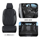 亨暢適用于奧迪A6L/A4L/A7/A3/Q3/Q5LQ7專(zhuān)用汽車(chē)坐墊四季通用座墊座套 奧迪坐墊-黑色【全車(chē)5座】