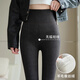 KJ牛仔鯊魚(yú)褲女外穿冬季無(wú)尷尬線(xiàn)打底褲加絨加厚緊身保暖瑜伽褲 黑灰色【輕暖款】 M【適合95-120斤】