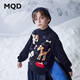 馬騎頓（MQD）MQD男大童冬季學(xué)院風(fēng)潮酷休閑卡通保暖半高領(lǐng)毛衣 藏青 150
