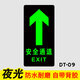 安全通道夜光地貼標(biāo)識(shí)牌指示牌樓層通道緊急出口地面箭頭熒光指示貼提示牌消防安全出口疏散指示標(biāo)志定制 DT-09 14.5x29.5cm