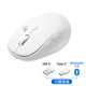 山業(yè)（SANWA） 無(wú)線(xiàn)三模藍牙鼠標 USB+TpyeC雙接收器 藍牙5.0 輕音按鍵 充電式 附支架 收納袋 BT172 白色