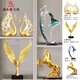 潮流烽火線輕奢客廳酒柜擺件現(xiàn)代簡(jiǎn)約家居裝飾品新家喬遷入住新房擺件 輕奢四件套組合（一）