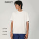MARKLESS【凈味涼感】短袖男士夏季冰絲半袖白色T恤 TXB3684M白色XL