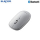 宜麗客（ELECOM）鼠標(biāo)無線鼠標(biāo)藍(lán)牙4.2鵝卵石便攜辦公兒童鼠標(biāo)臺式筆記本舒適握感 藍(lán)牙款  灰色  電池款