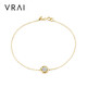 芮愛(ài)VRAI 小太陽(yáng)圓鉆手鏈18K金培育鉆石 情侶手環(huán) 美國加州進(jìn)口 黃色18K金 25分