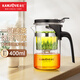 金灶（KAMJOVE）彈壓式玻璃茶道杯 茶水分離飄逸杯 翻蓋過(guò)濾泡茶壺茶藝花茶壺茶具 【專(zhuān)利彈壓濾茶】K-200茶壺 400ml