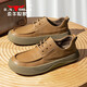 公牛世家男鞋復古百搭休閑皮鞋英倫風(fēng)低幫耐磨工裝板鞋上班通勤鞋