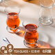 帕莎帕琦進口無鉛土耳其紅茶杯玻璃杯茶杯咖啡杯水杯功夫茶水杯子耐高溫 PERA-100ml6只