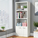 雅美樂(lè )簡(jiǎn)易書(shū)架落地置物架 自由組合客廳書(shū)房小柜子帶門(mén)書(shū)柜儲物柜