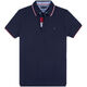 TOMMYBULL美國tommy湯米純棉男士短袖POLO衫純色翻領(lǐng)商務(wù)休閑夏季Polo衫男 藏青 彩邊款 L(150-170斤)