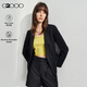G2000女裝2025春夏商場同款可機(jī)洗通勤正裝西服外套G2 黑色 M/36
