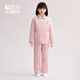 紅豆（Hodo）兒童珊瑚絨夾棉睡衣三層加厚抗靜電男女童秋冬學(xué)生保暖家居服套裝 女孩暖粉色 130cm