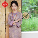 逸紅顔（E.Beauty）夢(mèng)予2026春裝新品新中式改良旗袍手工真絲宋錦寬松旗袍女 丁香紫 M