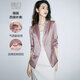 晚白【斷碼清倉】緞面小西裝外套女2025秋款洋氣百搭通勤西服 粉色 L