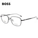 雨果博斯（HUGO BOSS）近視眼鏡男女款鈦架眼鏡框鏡腿光學(xué)眼鏡架眼鏡框1297F 003 57