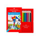 輝柏嘉（Faber-castell）彩鉛水溶性彩色鉛筆繪畫(huà)套裝畫(huà)畫(huà)工具兒童禮物24色水溶升級版美術(shù)寫(xiě)生