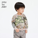 jnby by JNBY江南布衣嬰童綿羊毛套頭毛衣原創(chuàng)圖案男女童嬰兒冬YNB310210 080雜米灰 100 cm