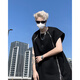 杜小閑背心男夏季美式潮牌重磅金屬拉鏈cleanfit高級(jí)感寬松無(wú)袖坎肩體恤 黑色 XL [建議125-145斤]