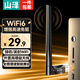 山澤（SAMZHE）WiFi6免驅(qū)動(dòng) USB無(wú)線網(wǎng)卡 臺(tái)式電腦筆記本無(wú)線隨身WiFi接收器主機(jī)外置網(wǎng)絡(luò)發(fā)射器 【300M-WiFi6免驅(qū)】高增益天線