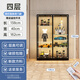 川啟手辦樂高展示柜家用防塵玻璃柜玩具模型陳列柜簡(jiǎn)約收納展示架帶燈 【防爆門】138*40*182cm-含燈