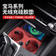奧邁爾寶馬新5系3系i3/X1X3X4X5L硅膠水杯墊無線充電防滑墊車內(nèi)裝飾用品 18-25款3系4系I3I4水杯墊火山紅