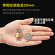 端率琪銅掛鎖戶(hù)外鎖加長(cháng)梁防盜鎖具門(mén)鎖健身房通用家用宿舍旅行箱小鎖頭 純銅掛鎖短梁迷你20mm【單開(kāi)】3把鑰匙