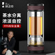 茶之戀茶水分離杯鈦晶版男士玻璃雙層水杯禮物車載便攜高端商務(wù)泡茶杯 商務(wù)咖