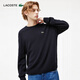 LACOSTE法國鱷魚(yú)男裝時(shí)尚休閑日常百搭粗梳羊毛圓領(lǐng)套頭毛衣|AH2916 166/藏青色 S 3