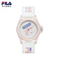 斐樂（FILA）手表時尚硅膠石英表男女情侶表學生防水腕表運動潮流男表6113 草莓粉FLM38-6113-006
