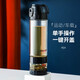 宜加美（YIJIAMEI） 雙層玻璃杯防漏帶蓋水杯水壺便攜茶水分離泡茶杯戶外運動一鍵開蓋車載 B77 寶藍色 480ml