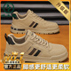 啄木鳥(niǎo)勞保鞋男2026年新款夏季時(shí)尚百搭運動(dòng)休閑工裝鞋皮面防滑馬丁鞋男 卡其【升級款】 43