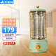 艾美特（AIRMATE） 小太陽(yáng)取暖器鳥(niǎo)籠家用碳纖維電暖器復(fù)古烤火爐電暖氣馬燈遠(yuǎn)紅外客廳電暖爐 綠色