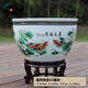 奧亞森景德鎮(zhèn)陶瓷魚缸特大號(hào)瓷缸水缸錦鯉瓷缸荷花盆睡蓮缸風(fēng)水招財(cái)門面 蓮年有余大號(hào)63厘米(帶底座)